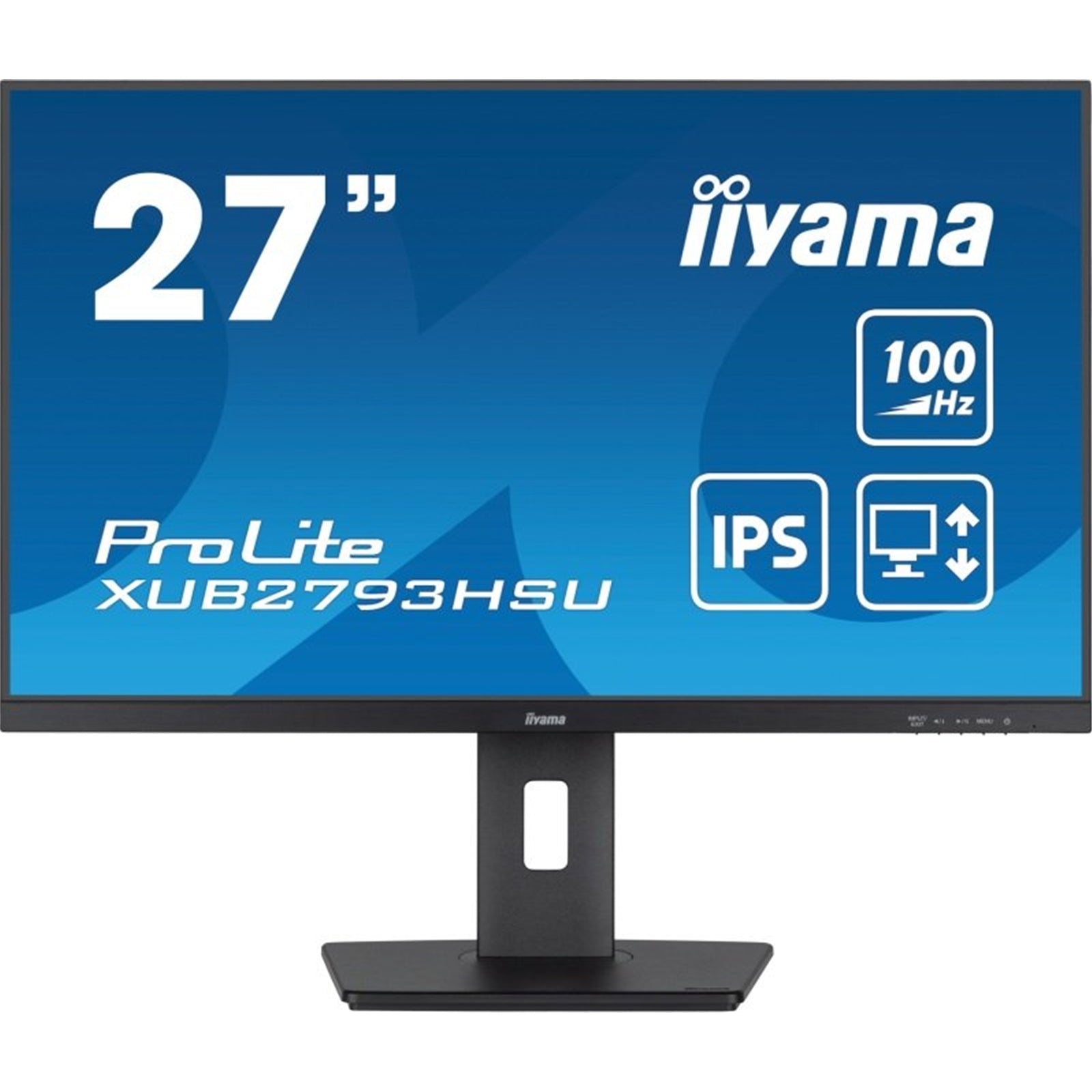 iiyama Prolite XU2793HS-B 27 inch IPS Monitor, Full HD, 1ms, HDMI, DisplayPort, 100Hz, Speakers, Black, Internal PSU, VESA-PCR Business Solutions Ltd